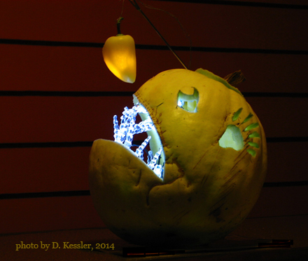 Angler fish carved by L. Bassett, 2014