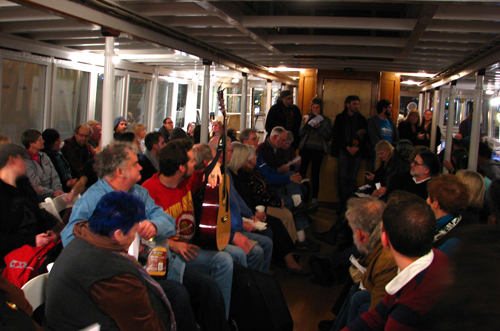 Northwest Seaport Chantey Sing aboard the Virginia V (photo by D. Kessler)