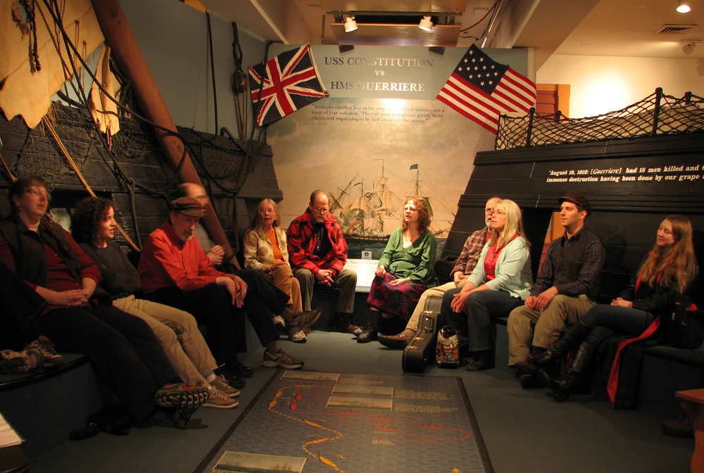 Chantey Sing at the USS Constitution Museum (photo by D. Kessler)